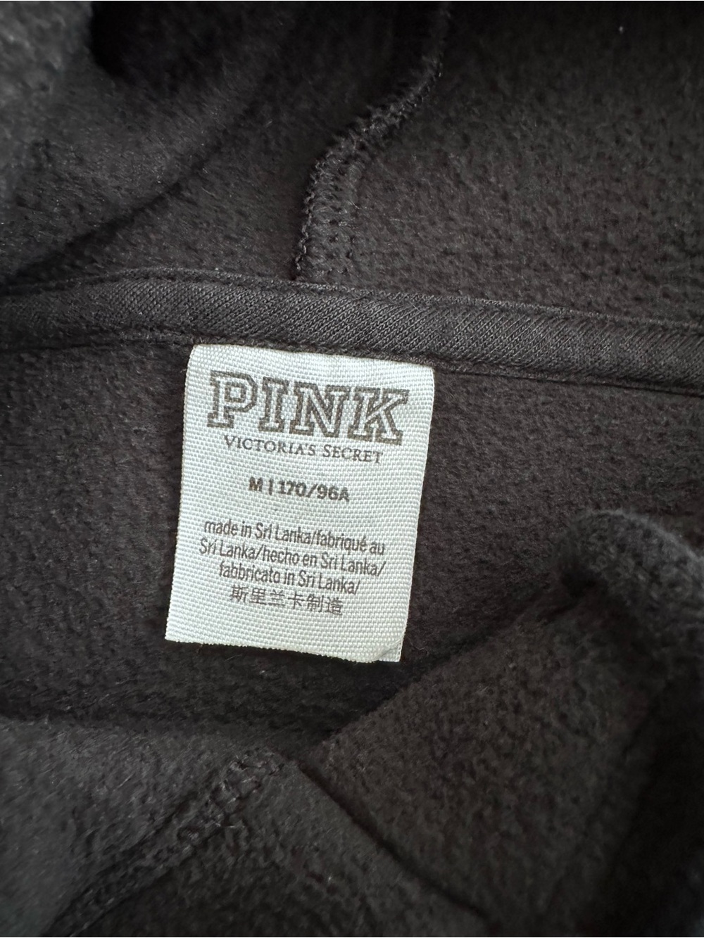 PINK Victoria Secret- Fleece Hoodie Sweatshirt - Picture 4 of 9